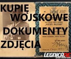 KUPIĘ WOJSKOWE STARE DOKUMENTY,ZDJĘCIA,LEGITYMACJE,DYPLOMY,MILITARIA TELEFON --694972047