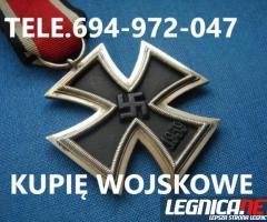 KUPIĘ WOJSKOWE ODZNACZENIA,ODZNAKI,MEDALE,ORDERY TELEFON 694972047