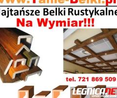 belki rustykalne Na Wymiar maskownice styropianowe Tanie Belki imitacja drewna