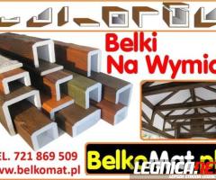 Maskownice na wymiar, drewnopodobne belki styropianowe/ BelkoMat imitacja drewna