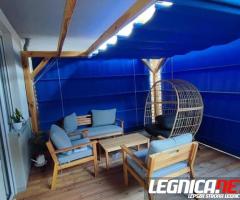 Zadaszenia tarasowe z tkanin akrylowych