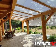 Zadaszenia tarasowe z tkanin akrylowych