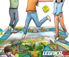 gra XXL BEZPIECZNI ZE STRAŻĄ POŻARNĄ dla DZIECI do skakania, nauki i zabawy