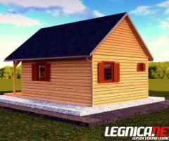 Drewniany domek całoroczny letniskowy Producent  5m/7m 15/20