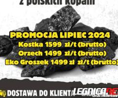 Sprzedaż hurtowa węgla.Polskie kopalnie.Promocja Lipiec 2024