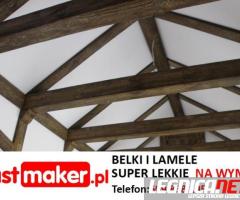 Superlekkie Lamele Drewnopodobne Sufitowe, belki i maskownice styropianowe na Wymiar