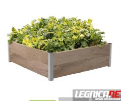 Modułowa podwyższona wysoka grządka skrzynia ogrodowa rabata