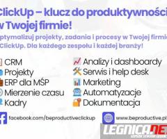 ClickUp dla firm - lepsze zarządzanie z BeProductive.pl