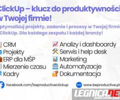 Konsultant ClickUp wdrożenie CRM i zarządzanie projektami