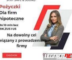 POZYCZKA PRYWATNA POD ZASTAW NIERUCHOMOSCI BEZ BIK ODDLUZENIOWO INWESTYCYJNA